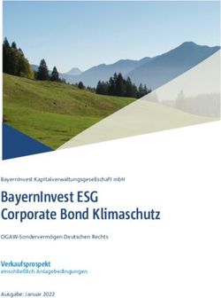 BayernInvest ESG Corporate Bond Klimaschutz - Verkaufsprospekt einschließlich Anlagebedingungen