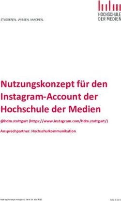 Nutzungskonzept f&uuml;r den Instagram-Account der Hochschule der Medien - @hdm.stuttgart ...