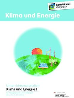 Klima und Energie - Klima und Energie I Unterrichtsmaterialien - Klimab&uuml;ndnis &Ouml;sterreich