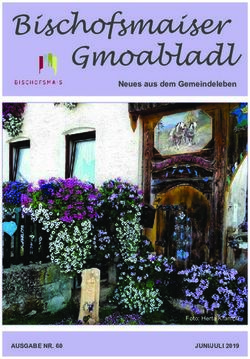 Bischofsmaiser Gmoabladl - Neues aus dem Gemeindeleben - AUSGABENR.60 JUNI/JULI2019