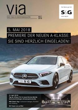 MAI 2018 PREMIERE DER NEUEN A-KLASSE: SIE SIND HERZLICH EINGELADEN! - S&G