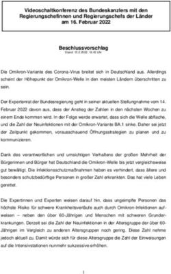 Videoschaltkonferenz des Bundeskanzlers mit den Regierungschefinnen und Regierungschefs der L&auml;nder am 16. Februar 2022 Beschlussvorschlag