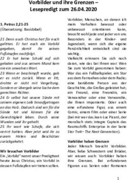 Vorbilder und ihre Grenzen - Lesepredigt zum 26.04.2020