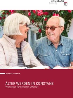 &Auml;LTER WERDEN IN KONSTANZ - Wegweiser f&uuml;r Senioren 2020/21