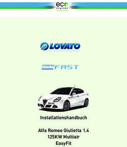 INSTALLATIONSHANDBUCH ALFA ROMEO GIULIETTA 1.4 125KW MULTIAIR EASYFIT
