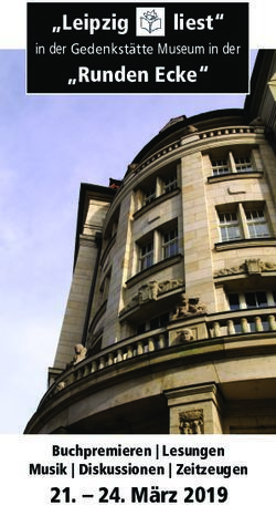 "Leipzig liest" "Runden Ecke"- 24. M&auml;rz 2019 Buchpremieren | Lesungen - Stiftung ...