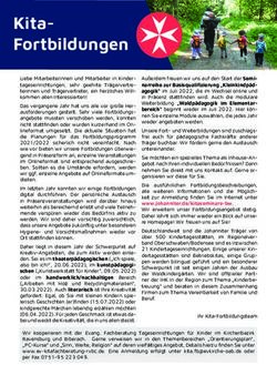 Kita-Fortbildungen - Johanniter