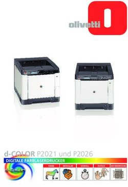 D-COLOR P2021 und P2026 - DIGITALE FARBLASERDRUCKER - Kopiertechnik Neumann