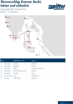 T&ouml;rnvorschlag Kvarner Bucht, Istrien und s&uuml;dw&auml;rts - Ausgangshafen Veruda/Pula Route 1 (1 Woche) - Pitter ...