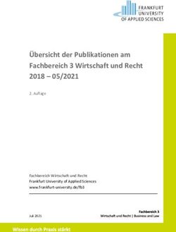 &Uuml;bersicht der Publikationen am Fachbereich 3 Wirtschaft und Recht 2018 05/2021 - Fachbereich Wirtschaft und Recht Frankfurt University of ...