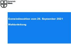 Gemeindewahlen vom 26. September 2021 Wahlanleitung