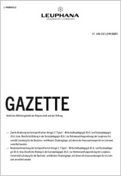 GAZETTE - Leuphana Universit&auml;t L&uuml;neburg