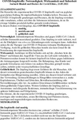 COVID-Impfstoffe: Notwendigkeit, Wirksamkeit und Sicherheit