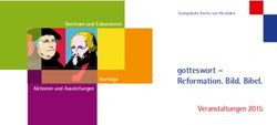Gotteswort - Reformation. Bild. Bibel - Veranstaltungen 2015