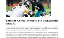 Kamalei Correa verl&auml;sst die Jacksonville Jaguars - FootballR