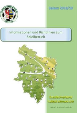 Informationen und Richtlinien zum Spielbetrieb - Kreisfachverband Fußball Altmark-Ost - KFV Altmark Ost