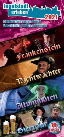 2021 Erlebnisf&uuml;hrungen durch Geschichte und Geschichten - Ingolstadt ...