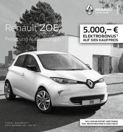 Renault ZOE Preise und Ausstattungen - 5.000,- &euro;