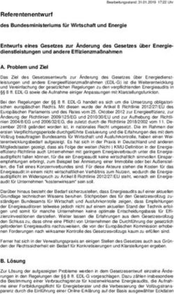 Referentenentwurf des Bundesministeriums f&uuml;r Wirtschaft und Energie Entwurfs eines Gesetzes zur &Auml;nderung des Gesetzes &uuml;ber Energie...
