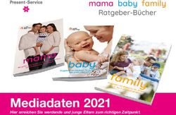Mediadaten 2021 - mama baby family Ratgeber-B&uuml;cher - Present-Service