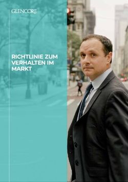RICHTLINIE ZUM VERHALTEN IM MARKT - Glencore