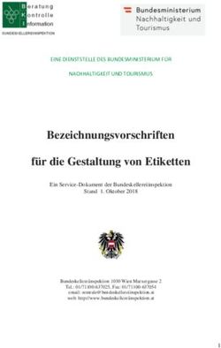 Bezeichnungsvorschriften f&uuml;r die Gestaltung von Etiketten