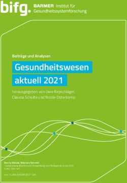 Gesundheitswesen aktuell 2021 - Beiträge und Analysen herausgegeben von Uwe Repschläger, Claudia Schulte und Nicole Osterkamp - BARMER Institut ...