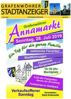 STADTANZEIGER Postverlagsort Grafenw&ouml;hr 1. Juli 2019 - Grafenw&ouml;hrer Stadt-Anzeiger