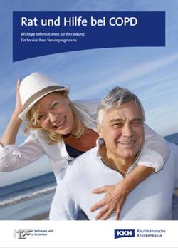 Rat und Hilfe bei COPD - Wichtige Informationen zur Erkrankung Ein Service Ihres Versorgungsteams