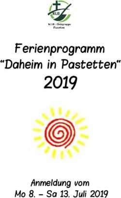 2019 Ferienprogramm "Daheim in Pastetten" - Anmeldung vom Mo 8 - Sa 13. Juli 2019 - KLB Pastetten