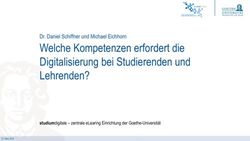 Welche Kompetenzen erfordert die Digitalisierung bei Studierenden und Lehrenden? - Dr. Daniel Schiffner und Michael Eichhorn