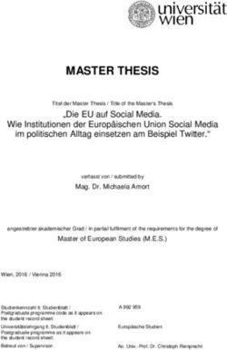 MASTER THESIS - Universität Wien