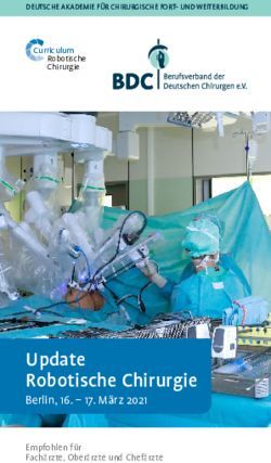 Update Robotische Chirurgie - Berlin, 16 - 17. M&auml;rz 2021 - Medimondo