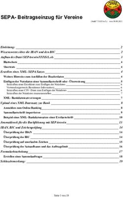 SEPA-Beitragseinzug f&uuml;r Vereine