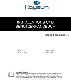INSTALLATIONS-UND BENUTZERHANDBUCH - Kaysun