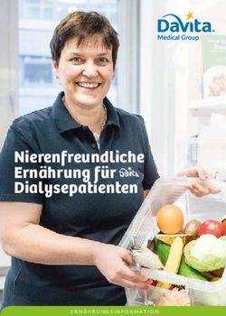 NIERENFREUNDLICHE ERN&Auml;HRUNG F&Uuml;R DIALYSEPATIENTEN - DAVITA