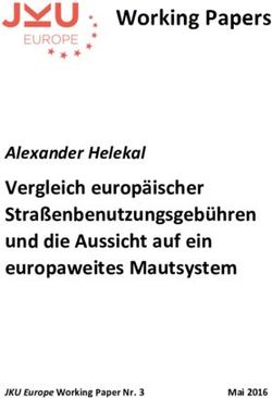 Vergleich europäischer Straßenbenutzungsgebühren und die Aussicht auf ein europaweites Mautsystem - Alexander Helekal - JKU