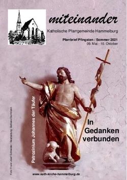 Miteinander - In Gedanken verbunden - Katholische Pfarrgemeinde Hammelburg - Pfarreiengemeinschaft Sieben Sterne im ...