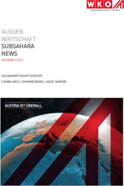 AUSSEN WIRTSCHAFT SUBSAHARA NEWS - AUSGABE 3/2021 AUSSENWIRTSCHAFTSCENTER CASABLANCA, JOHANNESBURG, LAGOS, NAIROBI - WKO