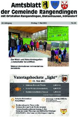 Amtsblatt der Gemeinde Ran gen din gen - mit Ortsteilen Rangendingen, Bietenhausen, H&ouml; fen dorf - Gemeinde Rangendingen