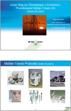 Mettler-Toledo Produkte (www.mt.com) - Unser Weg zur (Energiespar-) Kompetenz: Praxisbeispiel Mettler-Toledo AG (www.mt.com)