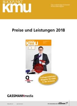 Preise und Leistungen 2018