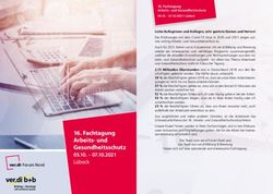Fachtagung Arbeits- und Gesundheitsschutz 05.10 - 07.10.2021 | Lübeck - ver.di ...