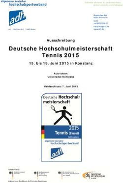 Deutsche Hochschulmeisterschaft Tennis 2015 - Ausschreibung 15. bis 18. Juni 2015 in Konstanz