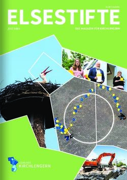 ELSESTIFTE JULI 2021 DAS MAGAZIN FÜR KIRCHLENGERN - HOCH5