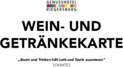 WEIN- UND GETR&Auml;NKEKARTE - "Essen und Trinken h&auml;lt Leib und Seele zusammen" SOKRATES - Genusshotel Riegersburg