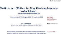 Studie zu den Effekten der Drug-Checking-Angebote in der Schweiz - SEVAL