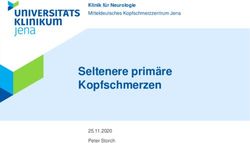 Seltenere primäre Kopfschmerzen - Klinik für Neurologie Mitteldeutsches Kopfschmerzzentrum Jena - ukl-live.de