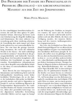 DAS PROGRAMM DER FASSADE DES PRIMATIALPALAIS IN PRESSBURG ( BRATISLAVA) - EIN KIRCHENPOLITISCHES MANIFEST AUS DER ZEIT DES JOSEPHINISMUS