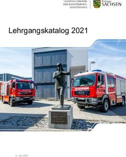Lehrgangskatalog 2021 - Juli 2021 - sachsen.de